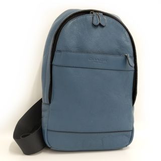 COACH - COACH ボディバッグ スリングバッグ 斜めがけ レザー ブルー系