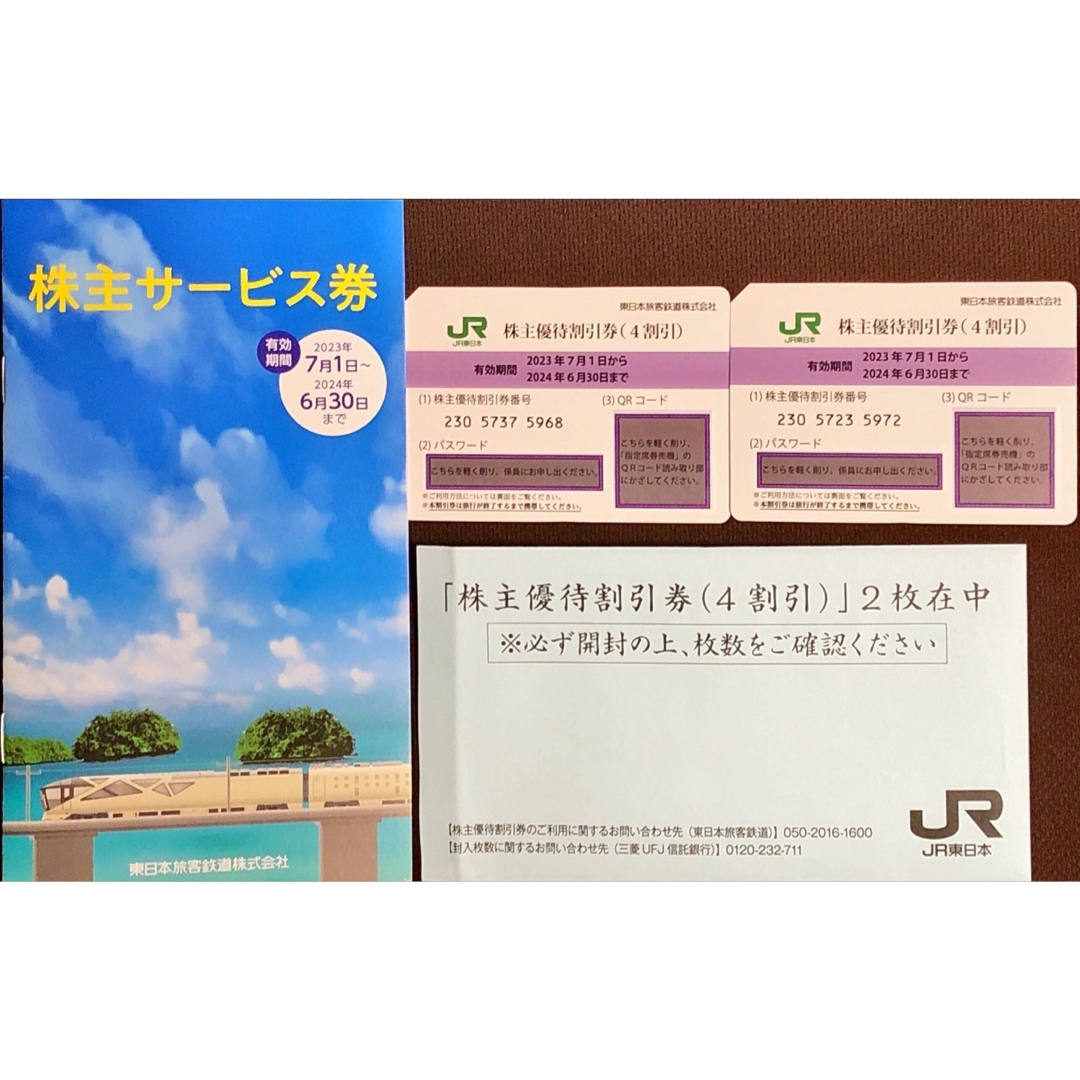 JR東日本株主優待券 チケットの乗車券/交通券(鉄道乗車券)の商品写真