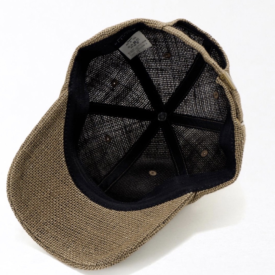 ジュート　麻　キャップ メンズの帽子(キャップ)の商品写真