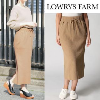 ローリーズファーム(LOWRYS FARM)のローリーズファーム ワッフル リブ タイト スカート(ロングスカート)