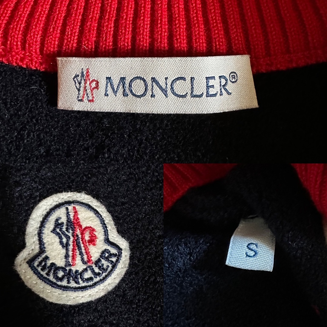 新品 MONCLER モンクレール ジップアップ ニット セーター Sサイズ