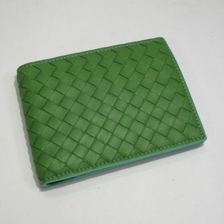 ボッテガヴェネタ(Bottega Veneta)のBOTTEGA VENETA 二つ折り コンパクト財布 イントレチャート レザー(長財布)