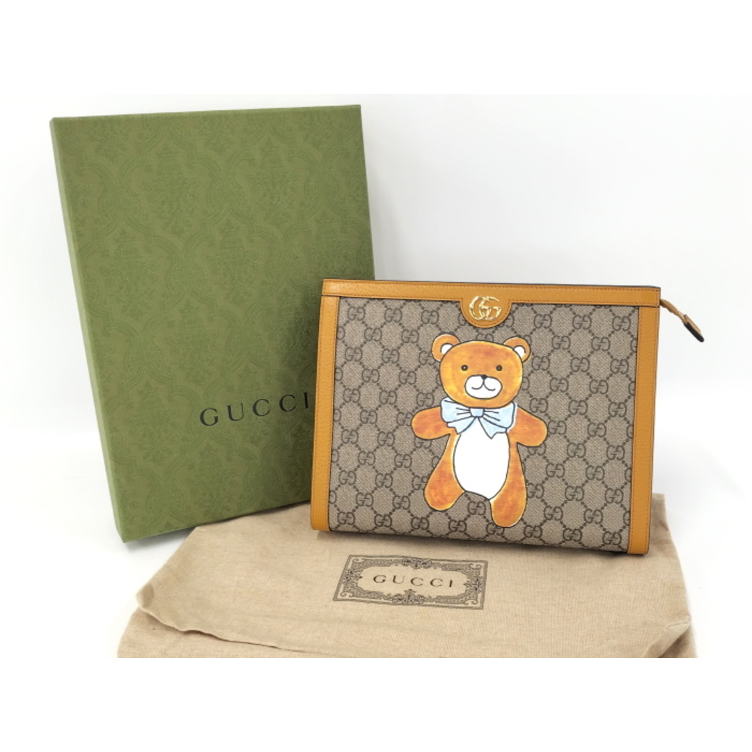 GUCCI - GUCCI クラッチバッグ テディベア EXO KAI コラボ GG GUCCI - GUCCI クラッチバッグ テディベア EXO KAI コラボ GG
