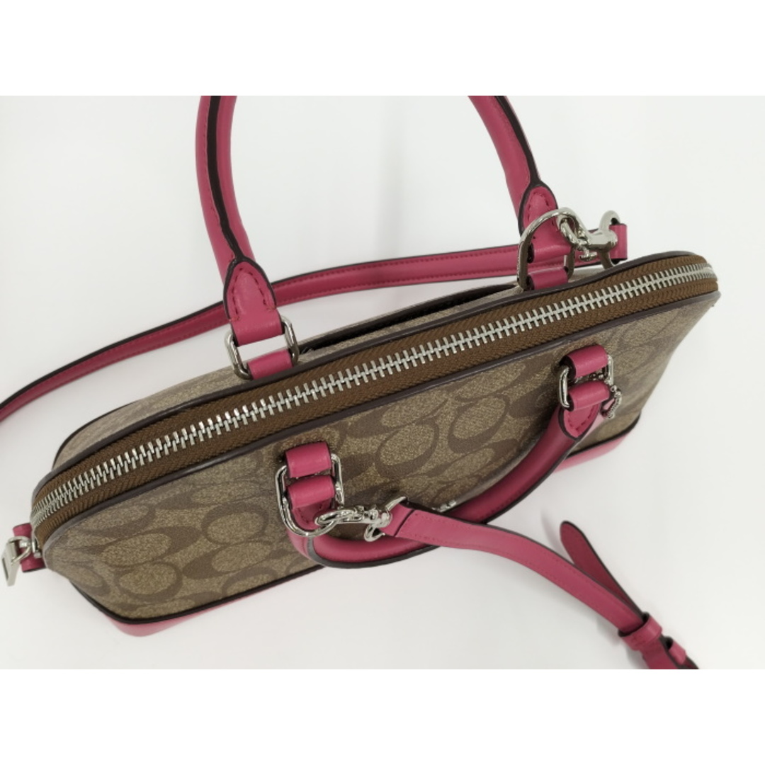COACH - COACH 2WAY ショルダーバッグ シグネチャー PVC ベージュ COACH - COACH 2WAY ショルダーバッグ シグネチャー PVC ベージュ
