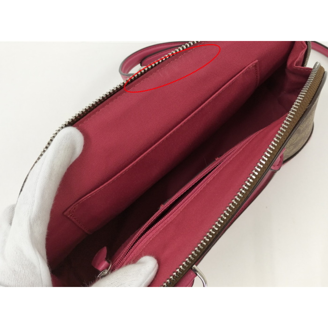 COACH - COACH 2WAY ショルダーバッグ シグネチャー PVC COACH - COACH 2WAY ショルダーバッグ シグネチャー PVC