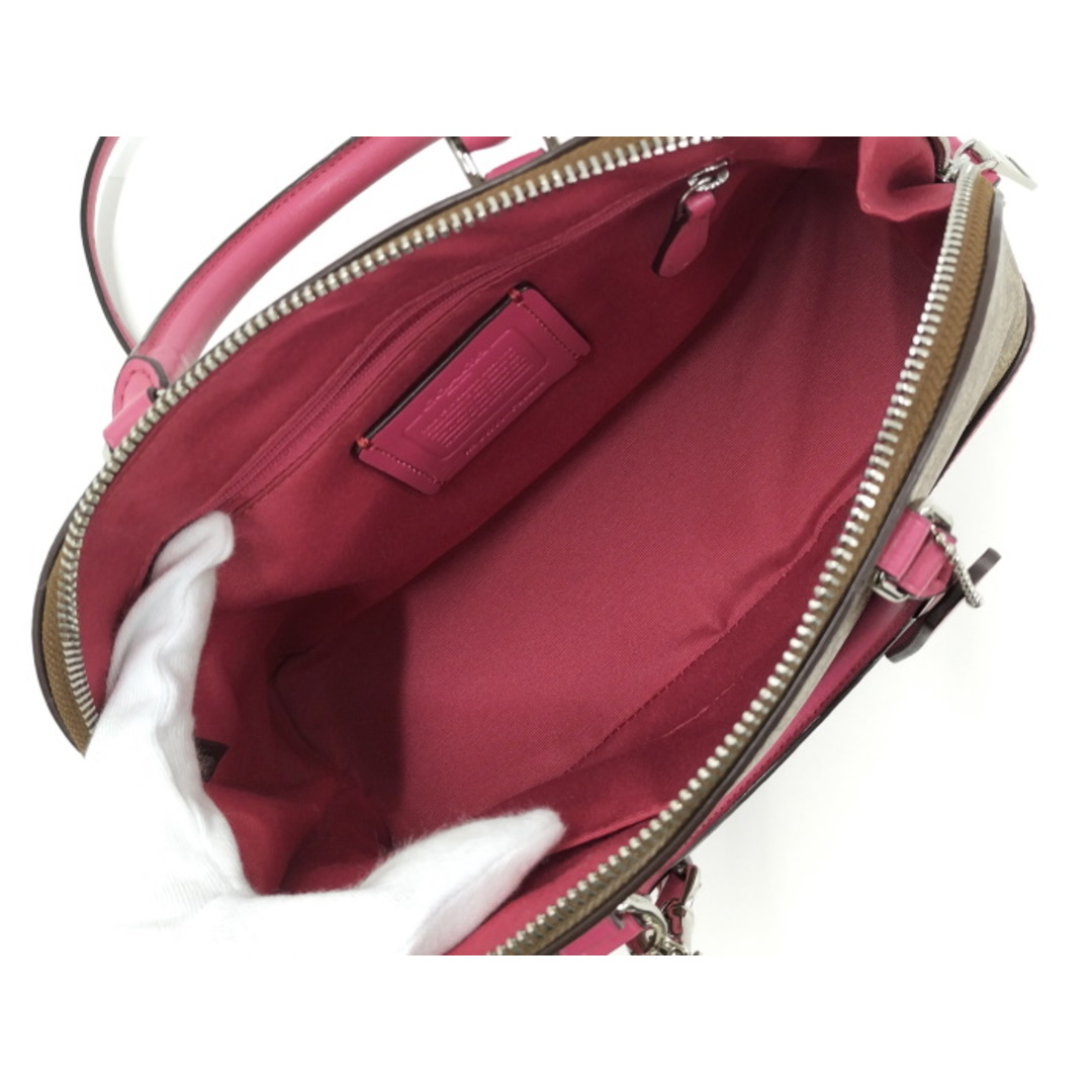 COACH - COACH 2WAY ショルダーバッグ シグネチャー PVC COACH - COACH 2WAY ショルダーバッグ シグネチャー PVC