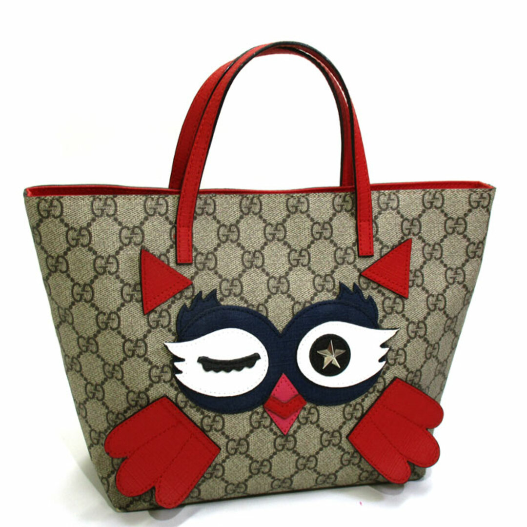 GUCCI チルドレンズ GGスプリーム ハンドバッグ フクロウ PVC レザー | フリマアプリ ラクマ GUCCI チルドレンズ GGスプリーム ハンドバッグ フクロウ PVC レザー | フリマアプリ ラクマ