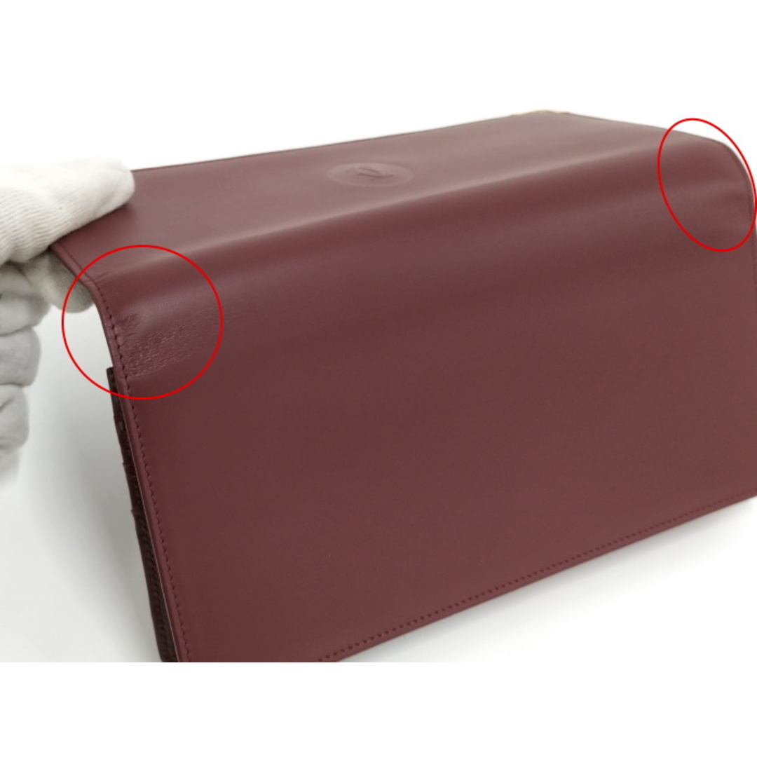 Cartier - Cartier 二つ折り 長財布 マストライン レザー Cartier - Cartier 二つ折り 長財布 マストライン レザー