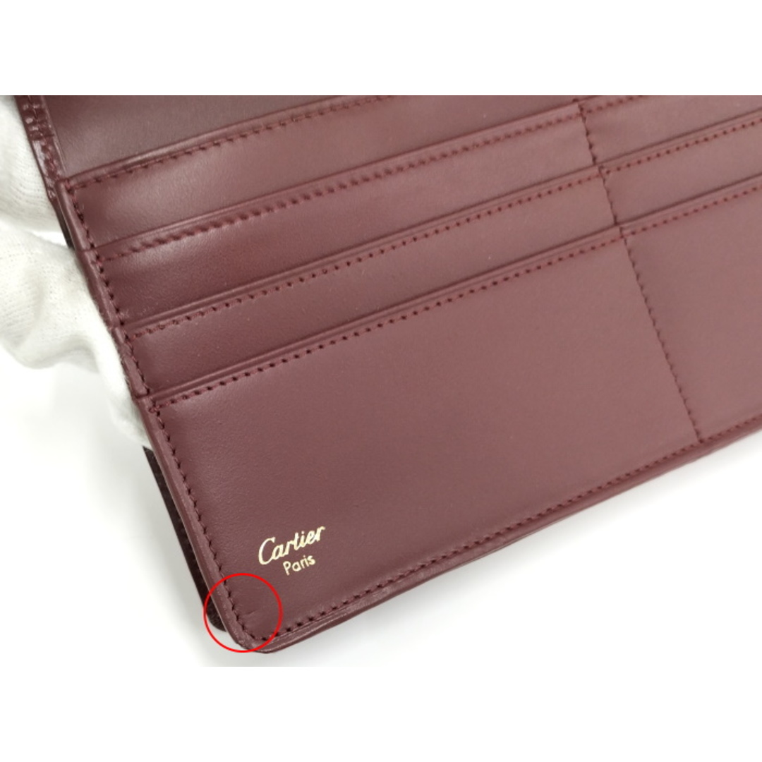 Cartier - Cartier 二つ折り 長財布 マストライン レザー Cartier - Cartier 二つ折り 長財布 マストライン レザー