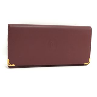 Cartier - Cartier 二つ折り 長財布 マストライン レザー Cartier - Cartier 二つ折り 長財布 マストライン レザー