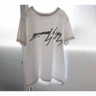 グラウンドワイ(Ground Y)のgroundy  tシャツ　逆さロゴ　yohji yamamoto(Tシャツ/カットソー(半袖/袖なし))