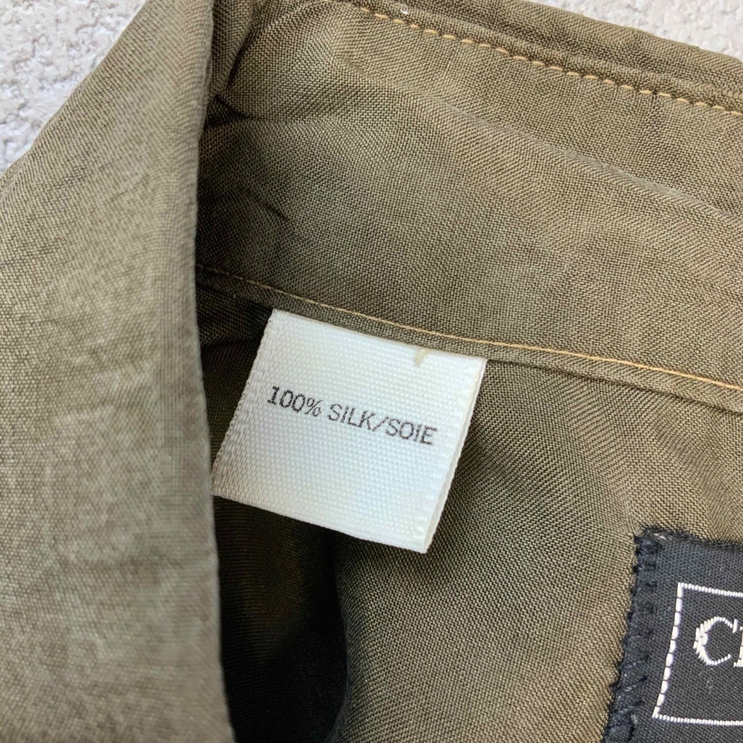 Christian Dior - Christian Dior シルク100% デザインシャツ ... Christian Dior シルク100% デザインシャツ カーキブラウン