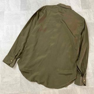 Christian Dior - Christian Dior シルク100% デザインシャツ ... Christian Dior シルク100% デザインシャツ カーキブラウン