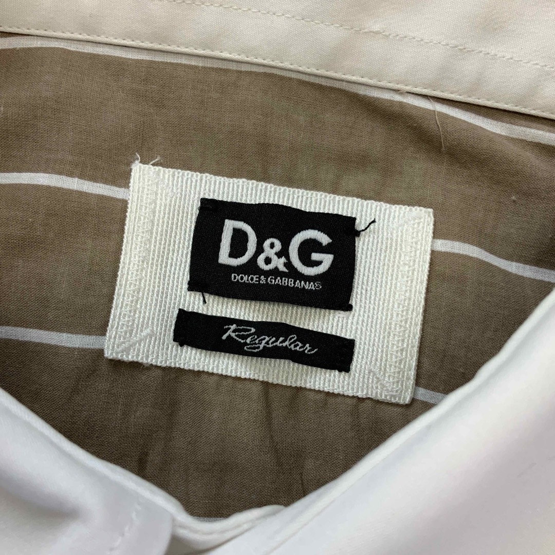 イタリア製 DOLCE＆GABBANA D\u0026G ストライプ ドレスシャツ
