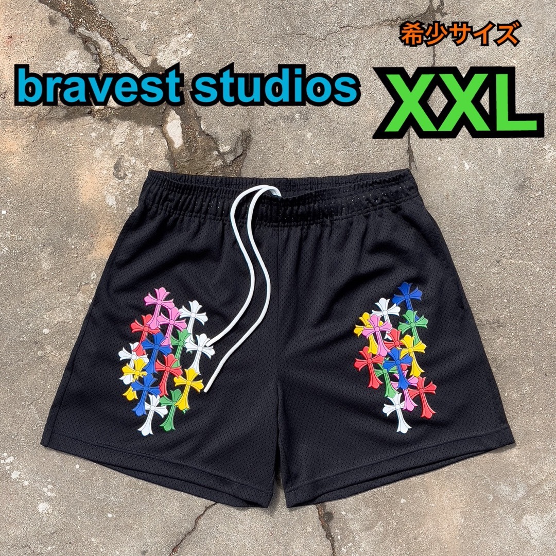 bravest studios BLACK MELROSE SHORTS XXL | フリマアプリ ラクマ