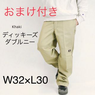 ディッキーズ ダブルニー カーキ 緑 34×32 Dickies 85283