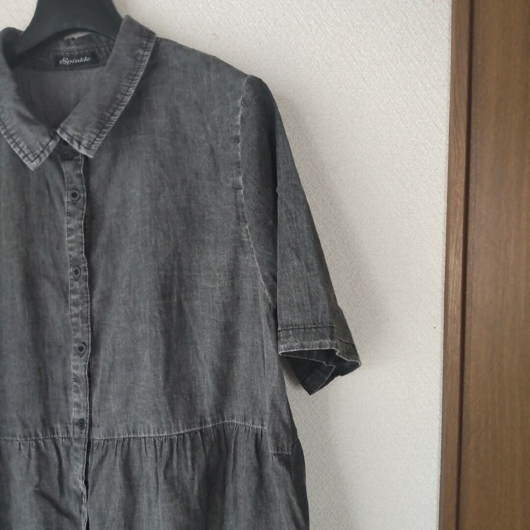 ジーンズ シャツ 　薄手　新品未使用 レディースのトップス(Tシャツ(半袖/袖なし))の商品写真