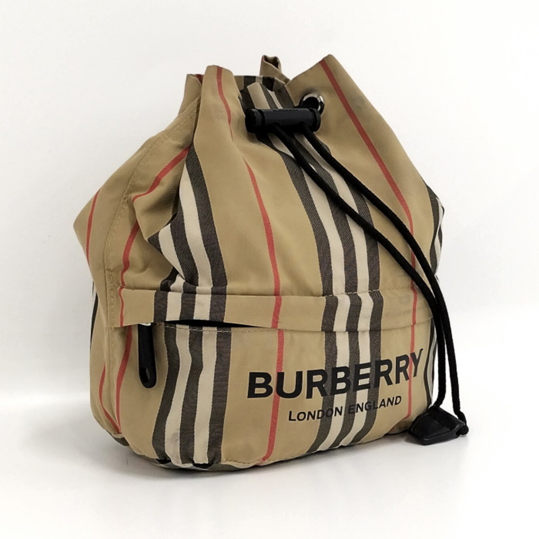 BURBERRY 巾着型 バッグ ナイロン ベージュ 8026737のサムネイル