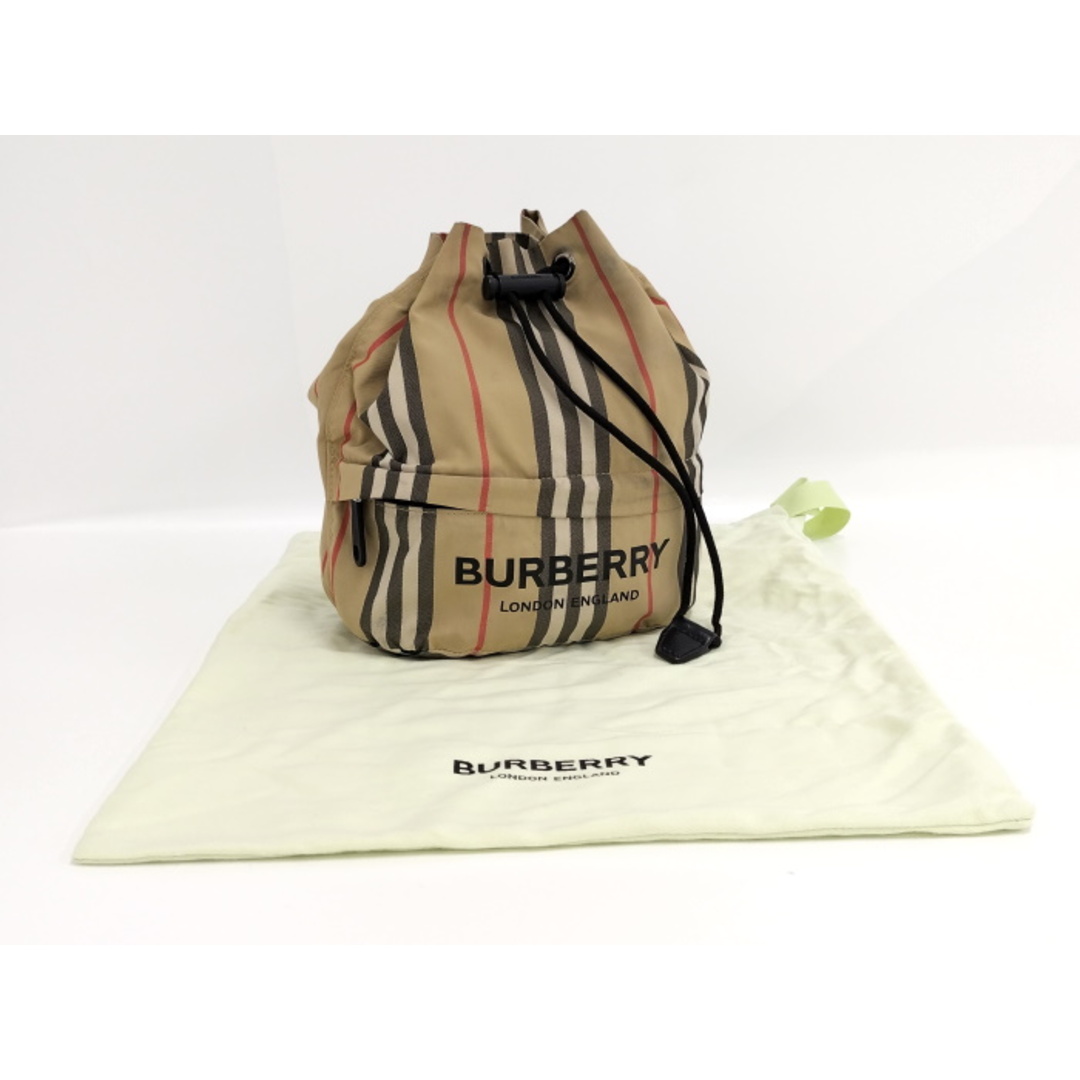 BURBERRY(バーバリー)のBURBERRY 巾着型 バッグ ナイロン ベージュ 8026737 レディースのバッグ(その他)の商品写真