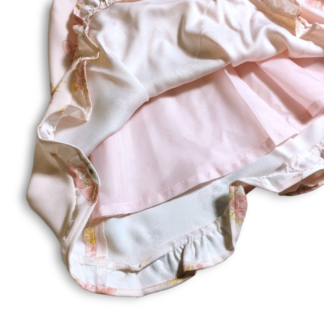 新品タグ付き◎LIZLISA マイメロ コラボワンピース フリルリボンレース