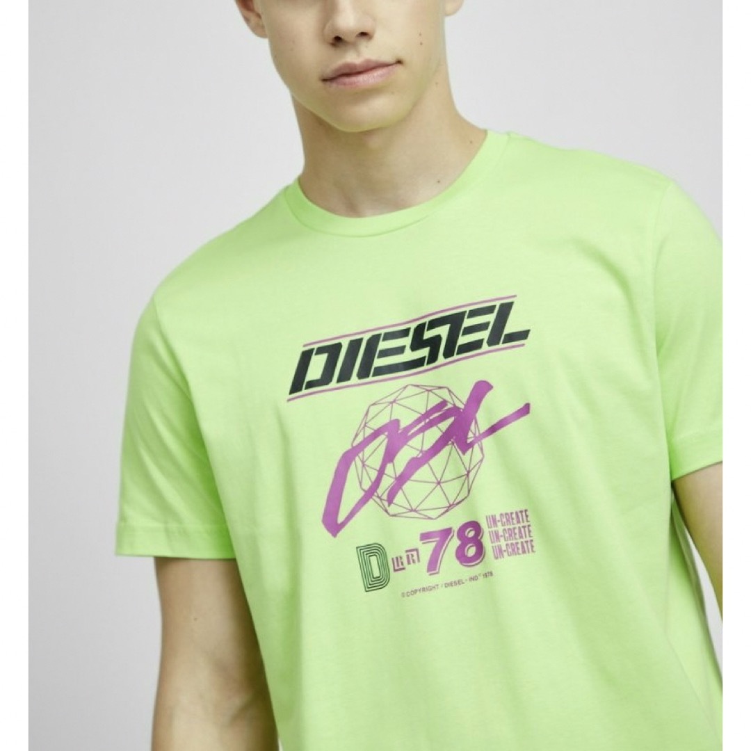 DIESEL - DIESEL 新品未使用 Lサイズ Tシャツ カットソー 黄緑