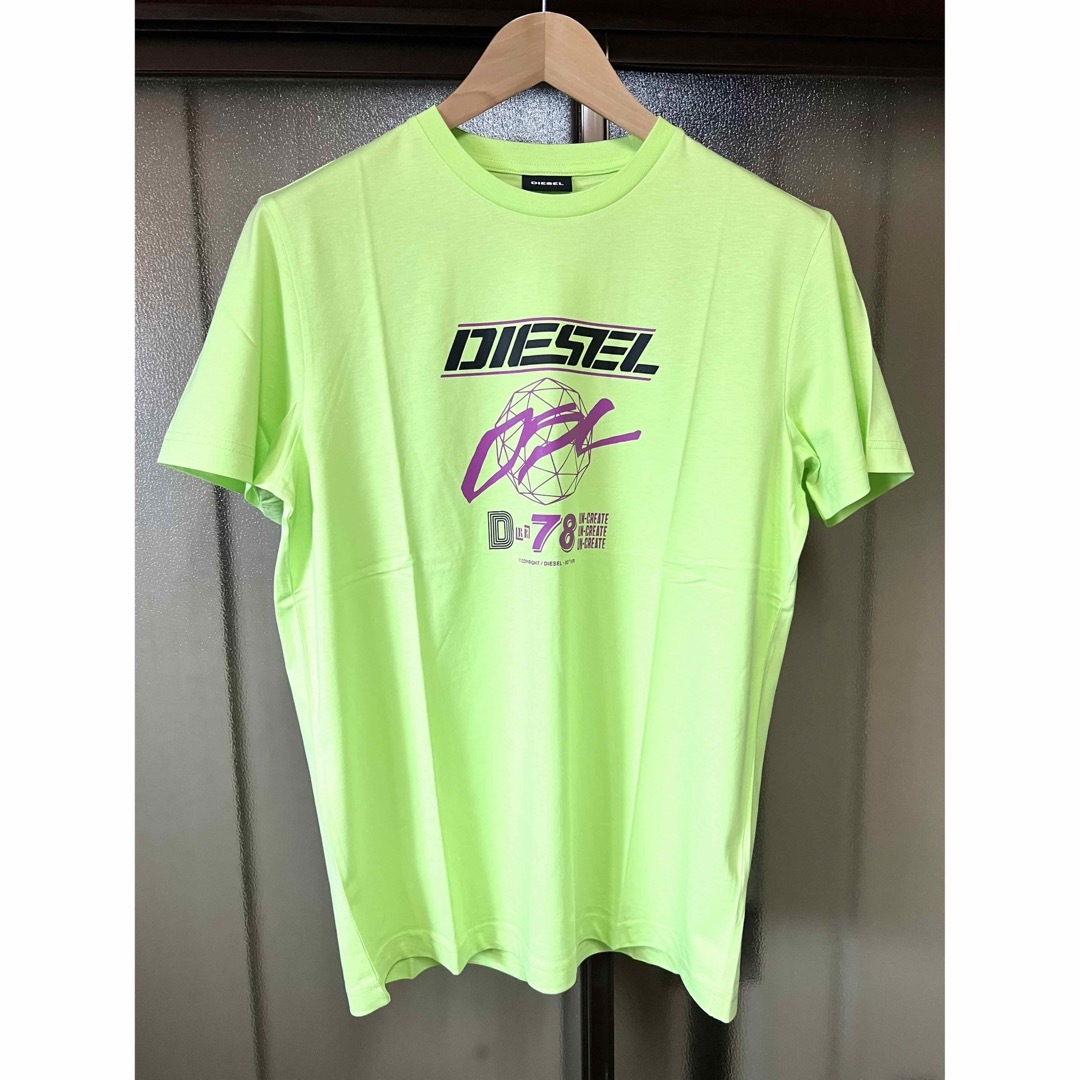 DIESEL - DIESEL 新品未使用 Lサイズ Tシャツ カットソー 黄緑