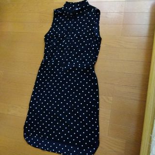 UNIQLO ドットワンピース　SALE❗(ひざ丈ワンピース)