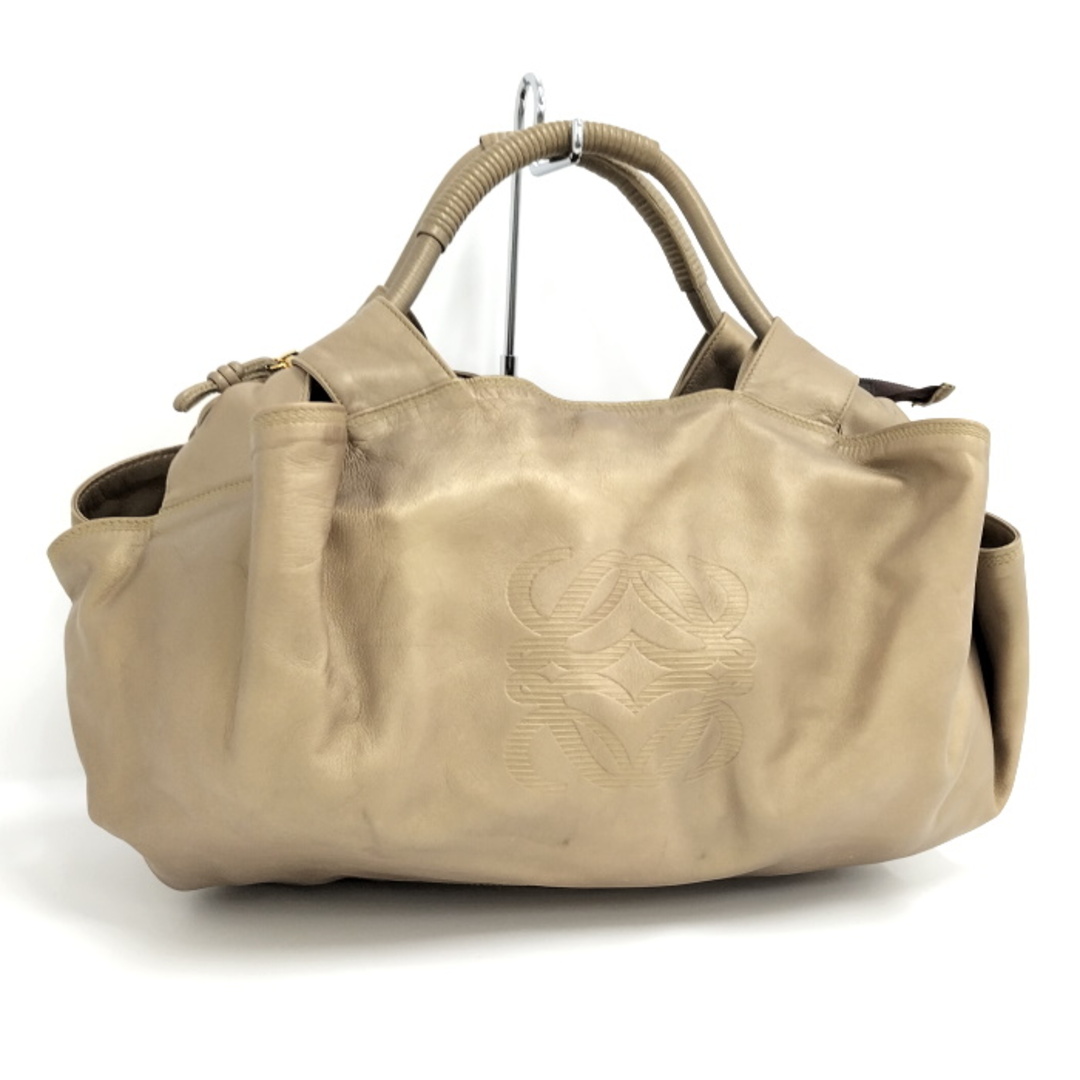 LOEWE ナッパアイレ ハンドバッグ レザー ゴールド 309.82.105