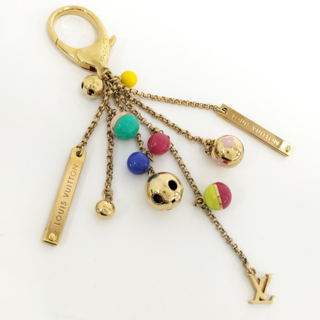 LOUIS VUITTON キーホルダー ポルト クレ グルロ ロゴ キーリング