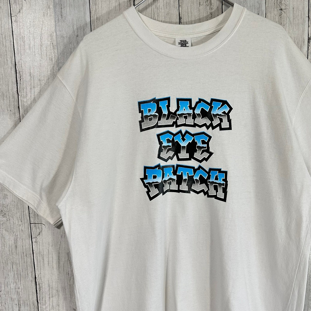 Supreme - Black eye Patch Tシャツ XL センターロゴ プリントロゴの