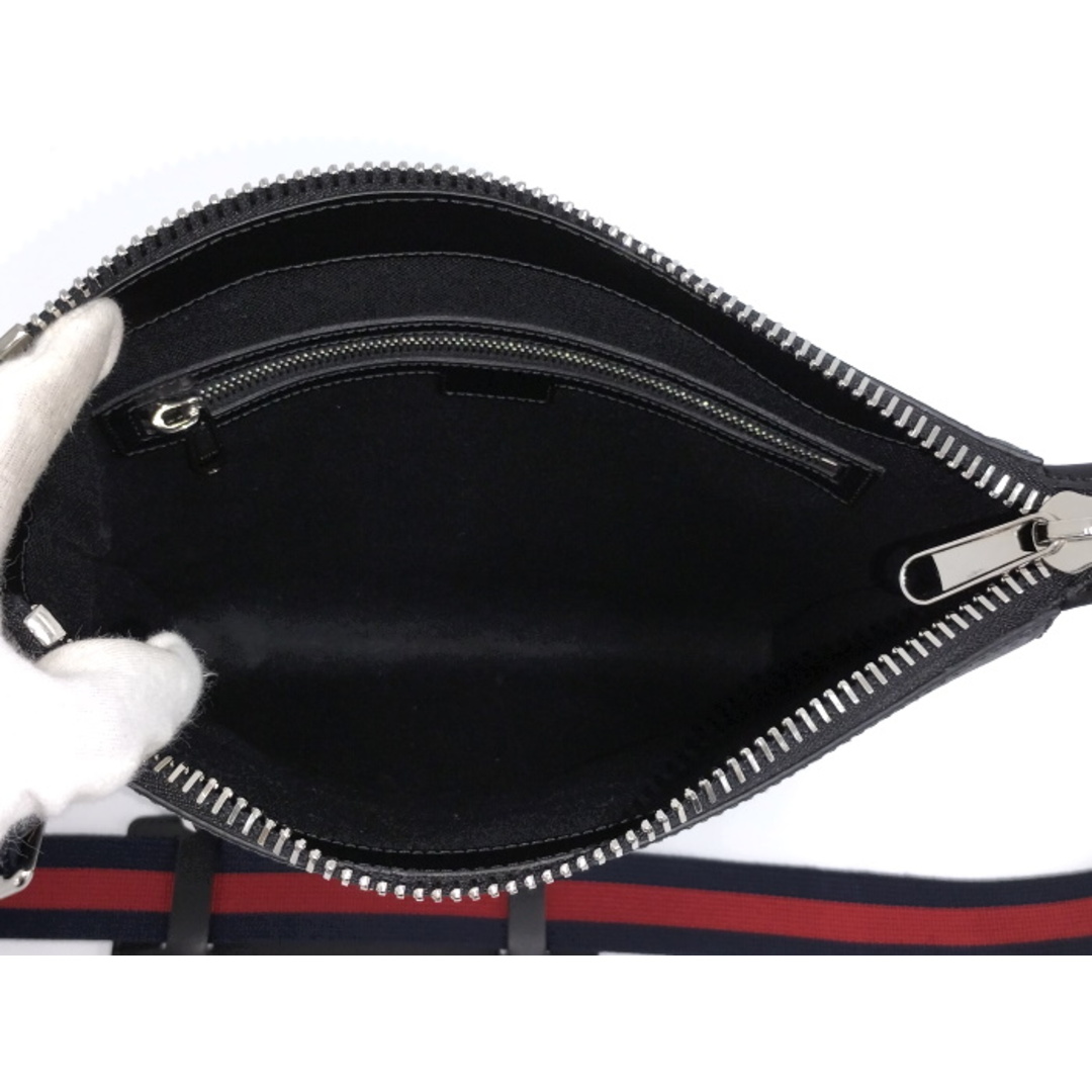 Gucci(グッチ)のGUCCI ショルダーバッグ GGスプリーム PVCコーティング ブラック メンズのバッグ(ショルダーバッグ)の商品写真