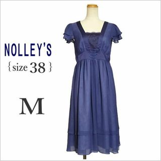 ノーリーズ(NOLLEY'S)の専用です☆［NOLLEY'S］紫シフォンフレアワンピース ノーリーズ(ひざ丈ワンピース)