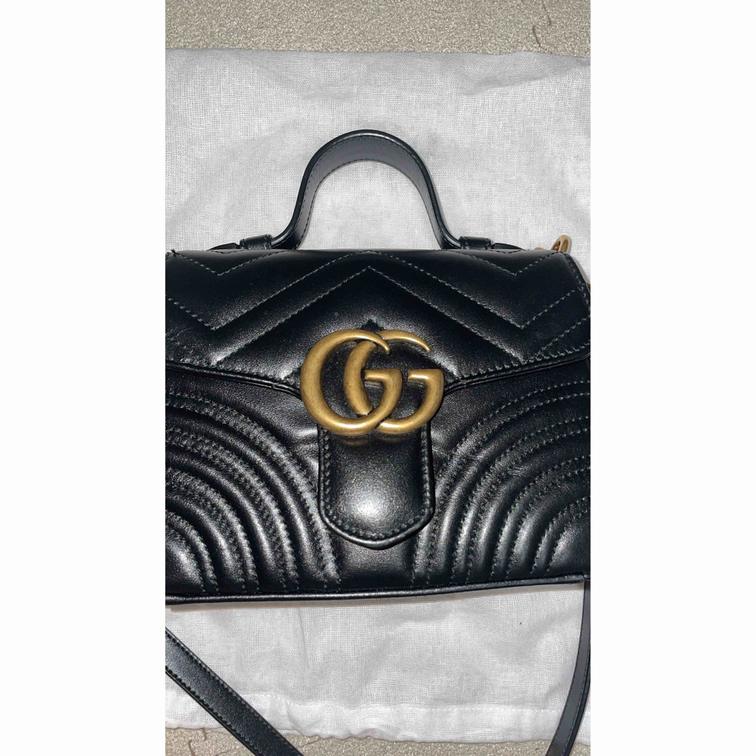 Gucci(グッチ)のGGモーマント　ミニトップハンドルバッグ レディースのバッグ(ショルダーバッグ)の商品写真