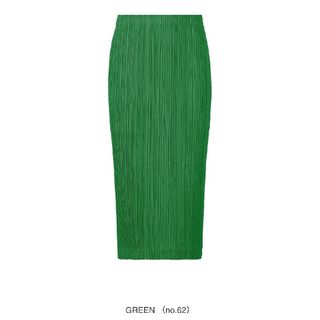 プリーツプリーズイッセイミヤケ(PLEATS PLEASE ISSEY MIYAKE)のpleats please THICKER BOTTOMS 1 スカートグリーン(ロングスカート)