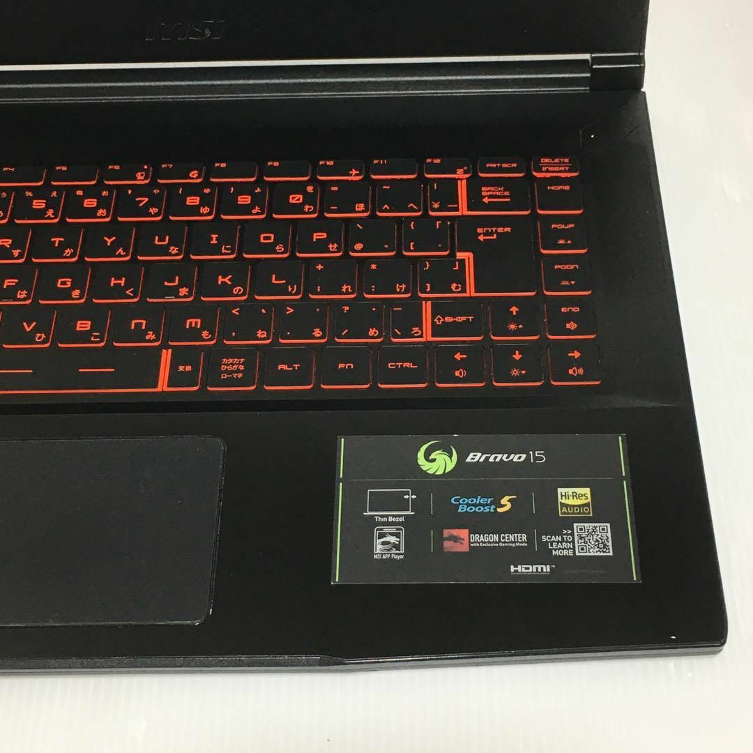 に値下げ! 【美品】MSI Bravo15 A4DCR ゲーミングノートパソコン