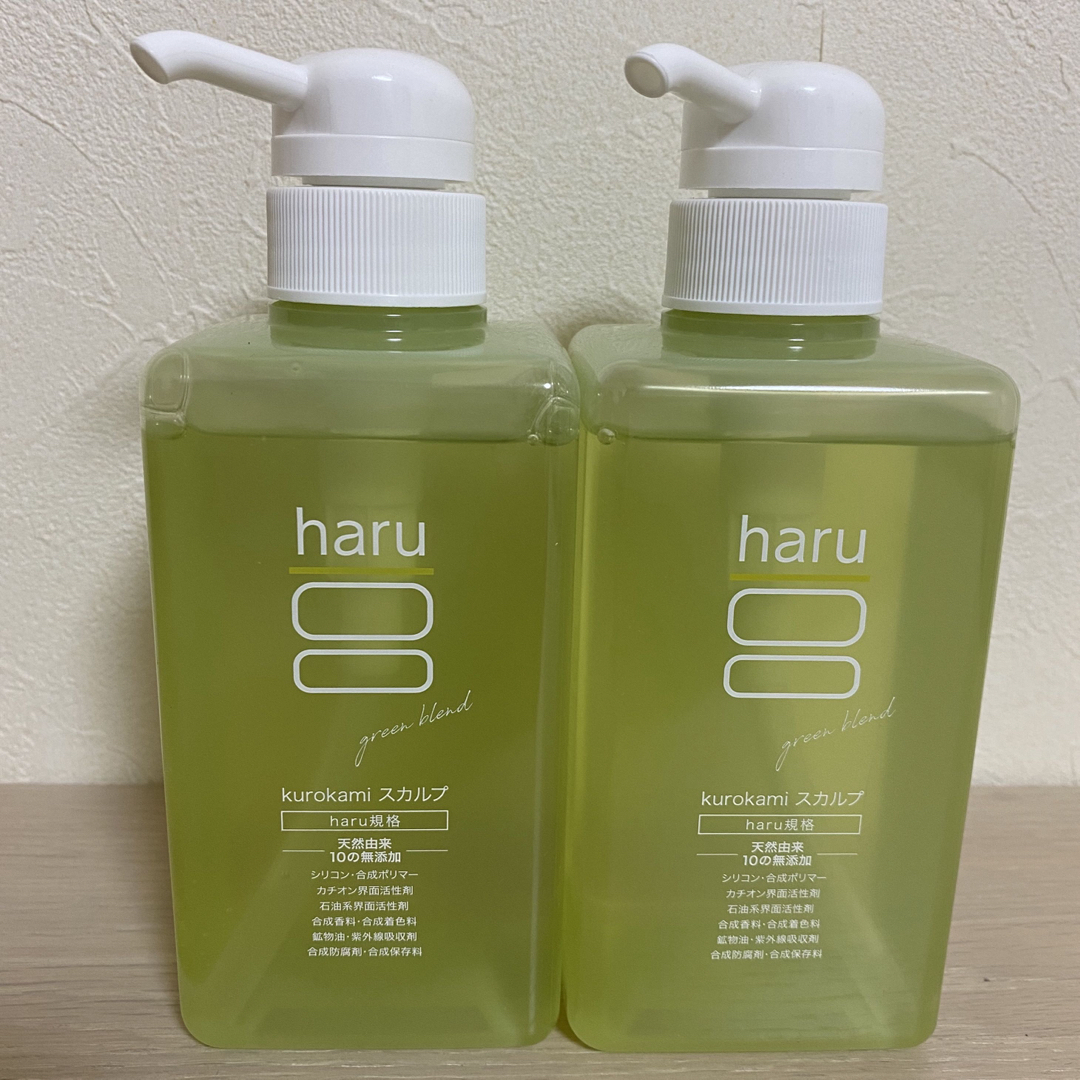 haru kurokami スカルプシャンプー グリーンブレンド400ml×1個