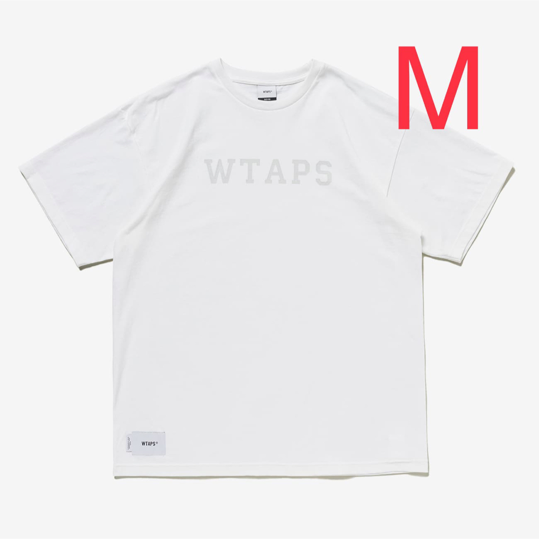 WTAPS  ダブルタップス カレッジ ロゴ Tシャツ M ホワイトメンズ