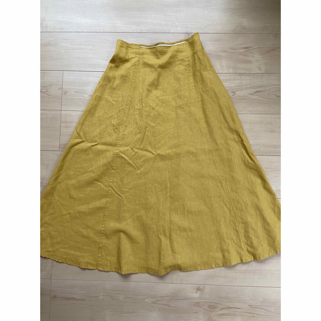 BACK NUMBER(バックナンバー)のBACK NUMBER  ロングスカート　マスタード レディースのスカート(ロングスカート)の商品写真