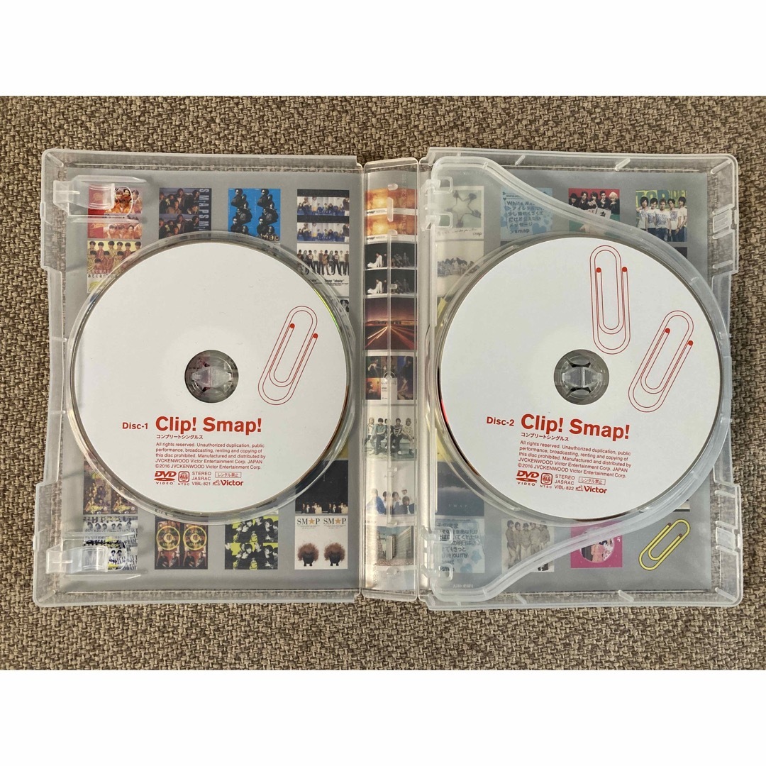 SMAP(スマップ)の【タケコ様専用】Clip! Smap! コンプリートシングルス　DVD エンタメ/ホビーのDVD/ブルーレイ(アイドル)の商品写真