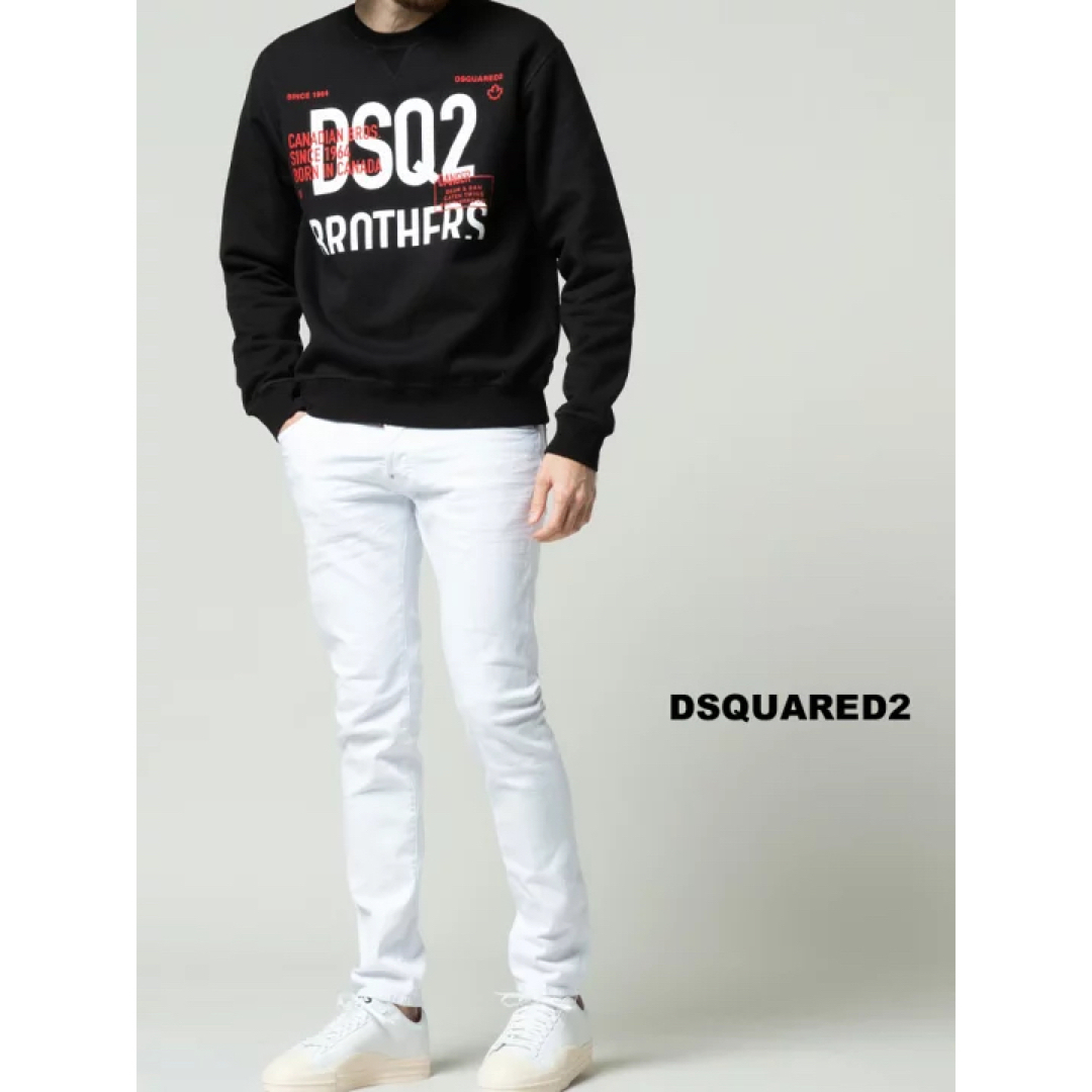 DSQUARED2 - DSQUARED2 ディースクエアード SKATER JEAN ホワイト 44の