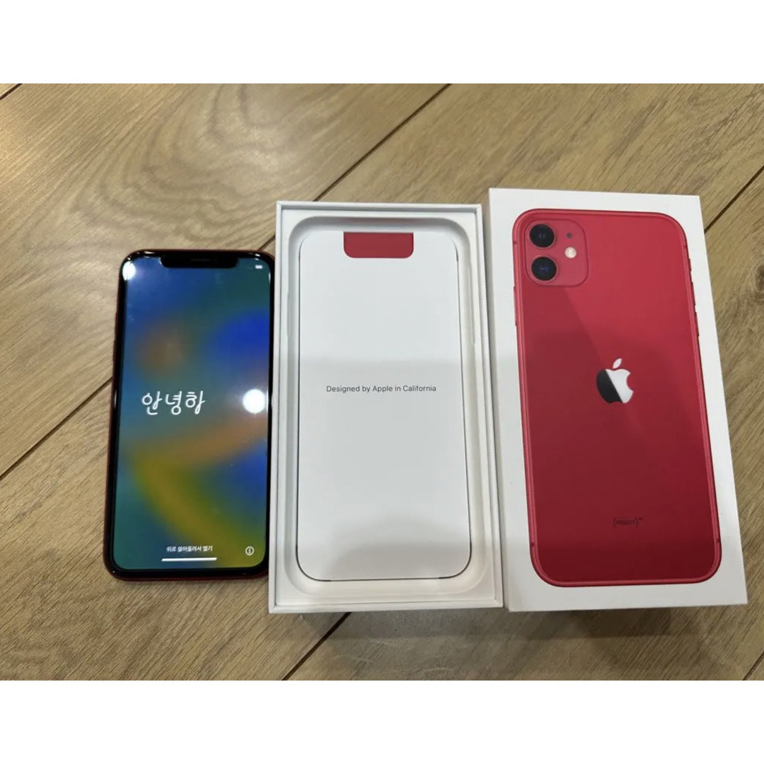 Apple - iPhone 11 (PRODUCT)RED 256 GB SIMロック解除済みの通販 by