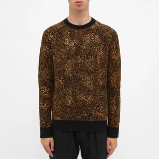 サンローラン(Saint Laurent)のSAINT LAURENT サンローラン ニット レオパード アルパカ モヘア (ニット/セーター)