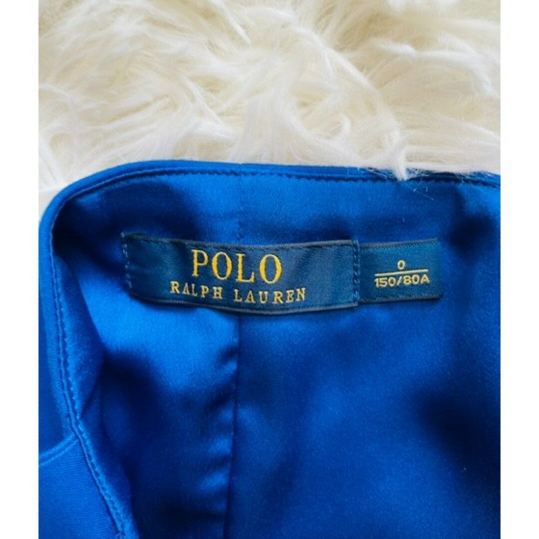 POLO RALPH LAUREN(ポロラルフローレン)の【POLO RALPH LAUREN】フィット＆フレア　プリーツドレス　ブルー レディースのワンピース(ひざ丈ワンピース)の商品写真