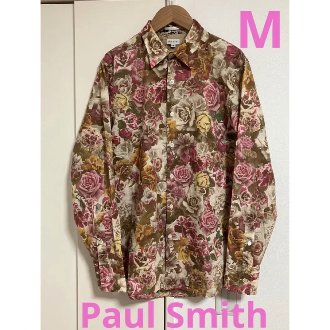 Paul Smith ポールスミス 花柄シャツ M バラ 長袖 - シャツ