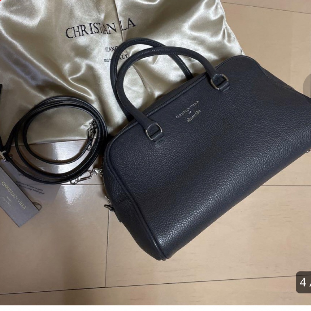 美品 CHRISTIAN VILLA ボストンバッグ アルアバイル-hybridautomotive.com