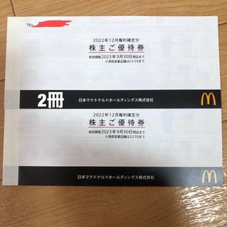 マクドナルド(マクドナルド)のマクドナルド株主優待券6枚（2冊)(フード/ドリンク券)