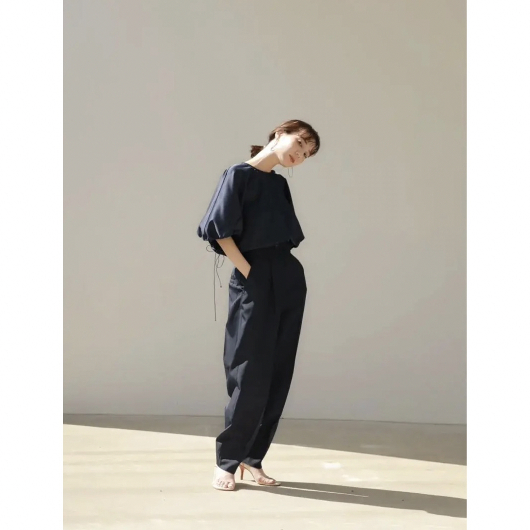 louren satin gather sleeve blouseの通販 by Rin's shop|ラクマ satin gather sleeve blouse (ivory)