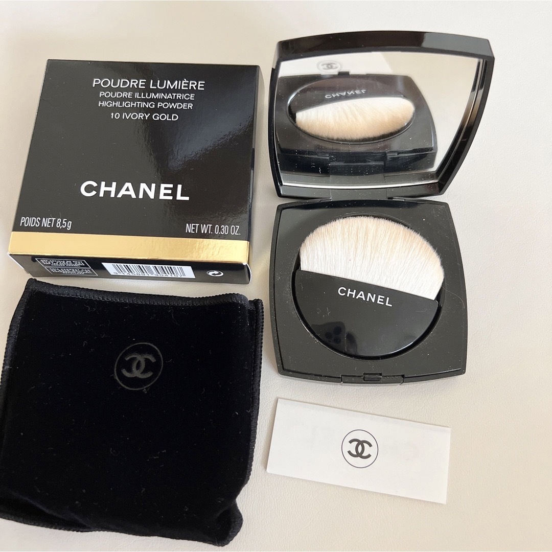 CHANEL(シャネル)のCHANEL シャネル　プードゥルルミエール　10 アイヴォリーゴールド コスメ/美容のベースメイク/化粧品(フェイスパウダー)の商品写真