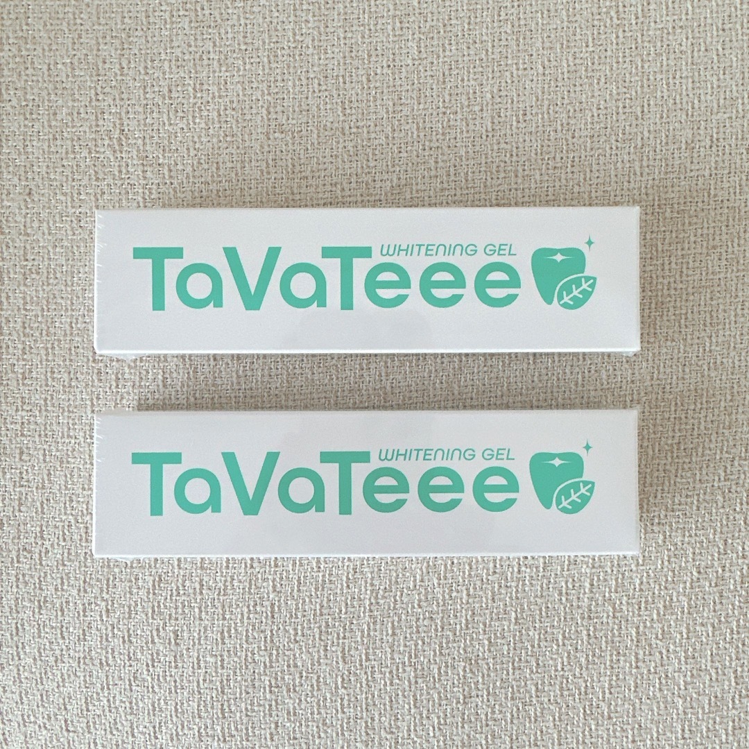 【新品】TaVaTeee  タヴァティー　ホワイトニング　歯磨き粉ジェル　2本 コスメ/美容のオーラルケア(歯磨き粉)の商品写真