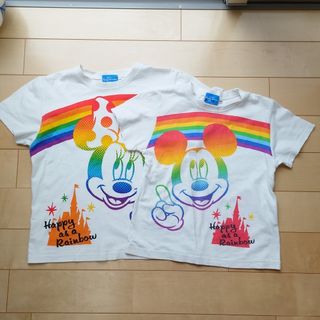 ディズニー(Disney)の専用☆ディズニーリゾート　ミッキーミニー　レインボーTシャツ　2枚セット(Tシャツ/カットソー)